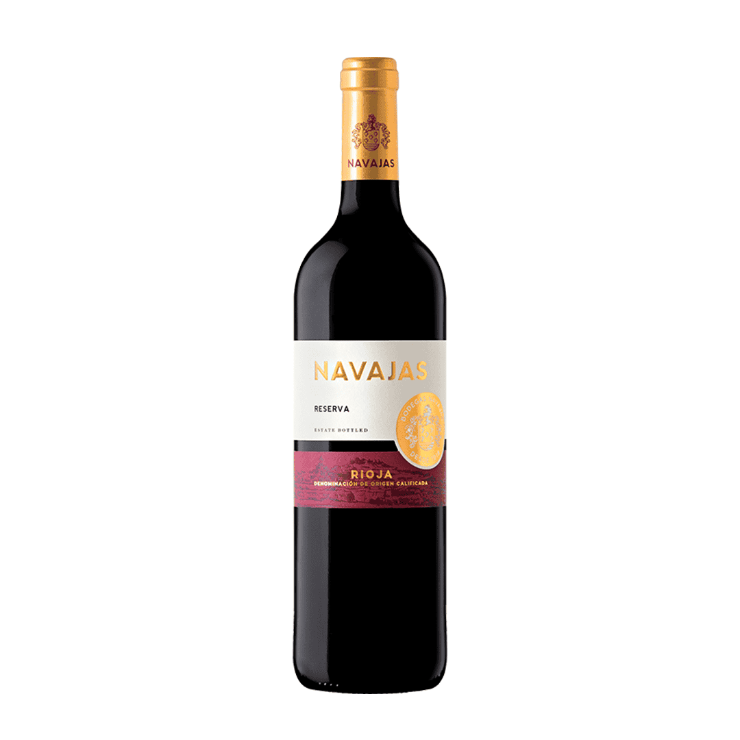 Navajas Reserva 2017 DOC Rioja, vino tinto elaborado con Tempranillo y Graciano, con aromas de fruta madura, especias y balsámicos.