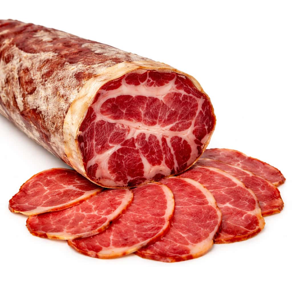 Cabecero de lomo Duroc curado