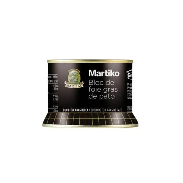 Bloc de foie gras de pato Martiko 130g textura cremosa gourmet