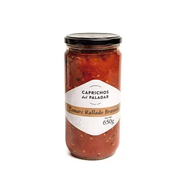 Tomate rallado braseado Caprichos del Paladar 650 g tarro gourmet.
