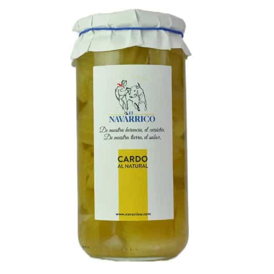 Cardo al natural El Navarrico en frasco de 720 ml listo para consumir