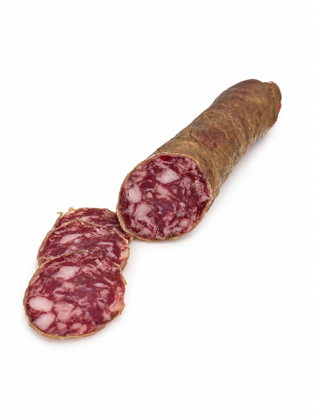 Salchichón de bellota ibérico cular pieza entera embutido gourmet