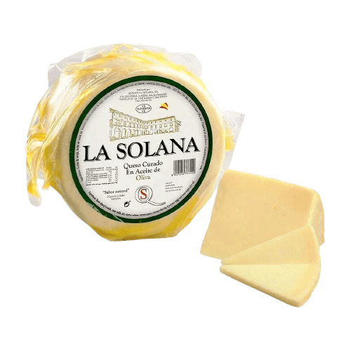 Queso artesano en aceite de oliva La Solana queso curado gourmet